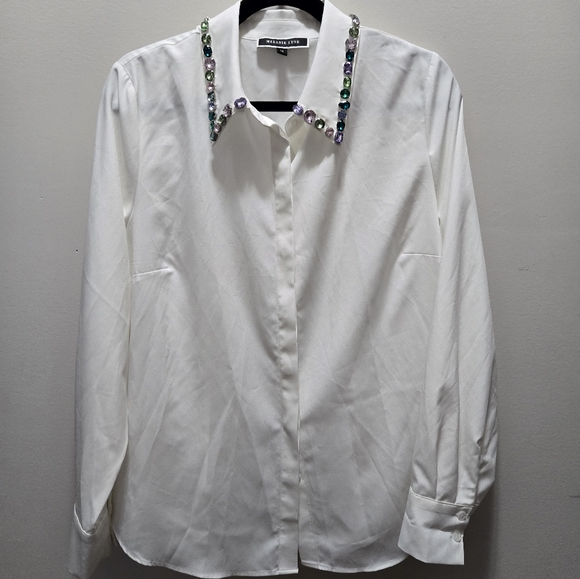 Melanie Lyne- White button down shirt ✨️ - Picture 4 of 4